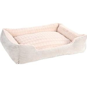 Flamingo Verona Hondenbed, katten, kussen voor honden, katten, 100 x 80 x 25 cm, wasbaar, antislip bodem, afneembare overtrek met ritssluiting