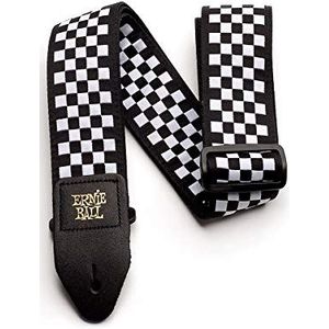 Ernie Ball Black and White Checkered Guitar Strap