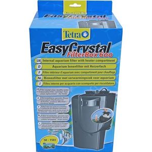 Tetra EasyCrystal Aquarium filterbox 600 - filter voor aquariums van 50-150 liter, voor kristalhelder gezond water, eenvoudig onderhoud, intensieve mechanische, biologische en chemische filtering