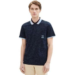 TOM TAILOR Poloshirt voor heren, 35114 - Navy Middle Blue Injected, S