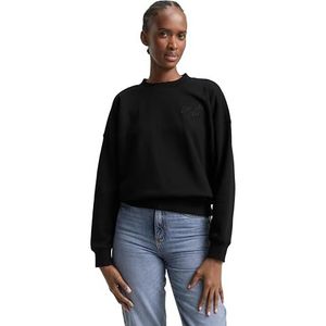 Tom Tailor - Denim Sweatshirt - Deep Black - Met Ribboorden