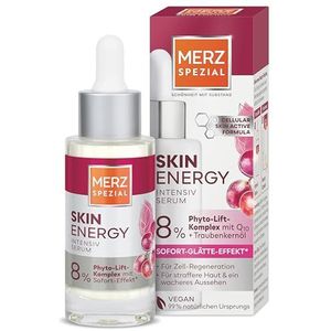 Merz Spezial Skin Energy Intensief serum – 1 x 30 ml – veganistisch gezichtsserum met Q10 en druivenpitolie – Skincare voor celregeneratie, strakkere huid en wakker uiterlijk
