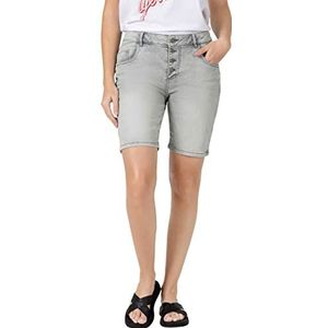 Timezone Dames Regular JillyTZ Short, Marmer Grey Wash, 32W Regular