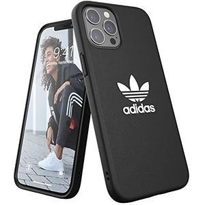 adidas Telefoonhoesje ontworpen voor iPhone 12 Pro Max, valgeteste hoesjes, schokbestendige verhoogde randen, originelen beschermhoes, zwart/wit