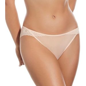 Selene 0003120 BK bikini van tule, gecombineerd met kant, passend bij de beha's, Marcela en Laia, Ref. 3120, rosé, L voor dames, Roze, L