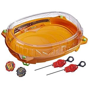 Hasbro BEY BLADE Beyblade Burst QuadDrive Kosmische Vector Battle Set Game - Beystadium, 2 speelgoedtops en 2 launchers voor kinderen vanaf 8 jaar