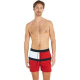 Tommy Hilfiger - Kleurgeblokt Zwemshort - Blauw/Rood - Gerecycled Nylon