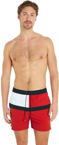 Tommy Hilfiger - Kleurgeblokt Zwemshort - Blauw/Rood - Gerecycled Nylon