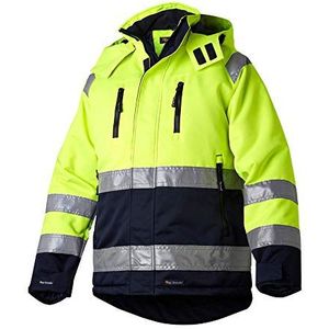 Top Swede 12202001506 Model 122 Hi-Vis wind- en waterdichte jas, geel/zwart, maat L