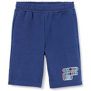 FILA Shoreham Graphic Logo Sweat Shorts voor jongens, medieval blue, 134/140 cm