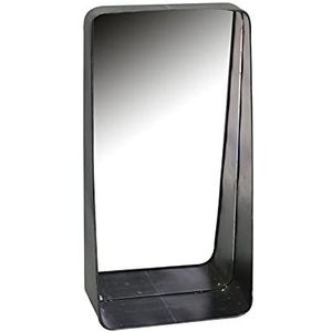 Vacchetti metalen spiegel, zwart, rechthoekig, meerkleurig, medium