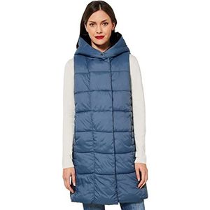 Street One Gewatteerd vest voor dames, stormy blue, 46