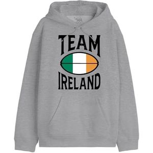 Republic Of California Team Ireland UXREPCZSW038 Sweatshirt voor heren, grijs gemêleerd, maat M, Grijs Melange, S