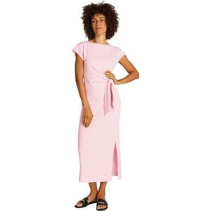 Tommy Hilfiger Dames Knot Boat-NK MIDI Jurk SS WW0WW45159, Roze (Klassiek Roze), S
