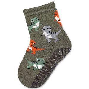 Sterntaler - FLI Soft Dinos - Huissokken - Groen - Met Antislip