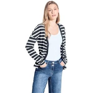 CECIL Gestreepte cardigan, Universeel blauw, L