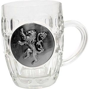 Game of Thrones Z868090 glazen bierkan Lannister logo, meerkleurig