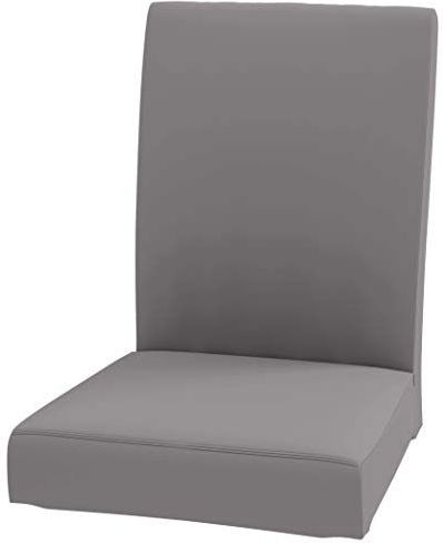 Duurzame Henriksdal stoelhoes, breedte: 53 cm, vervanging is compatibel voor IKEA eetkamerstoelhoes (lichtgrijs katoen)