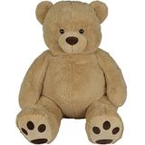 Nicotoy Teddybeer van Pluch - Beig - 135 C - Babygeschen - Geschikt Voor Kinderen van 0 Maanden