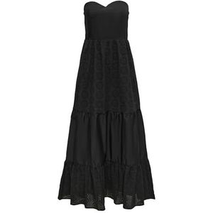 Onlfia - Lange Jurk - Strapless - Mouwloos - Broderie Anglaise - Regular Fit