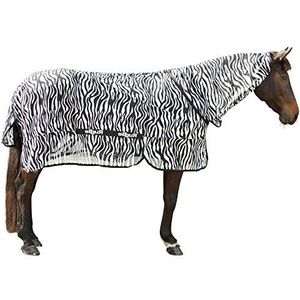 KERBL RugBe Zebra Vliegendeken Eczeemdeken Paardendeken met halsdeel 165 cm