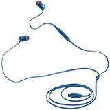 JBL Tune 310C Bedraade in-ear oortjes met microfoon, met JBL Pure Bass Sound en een 3-knops afstandsbediening, in het blauw