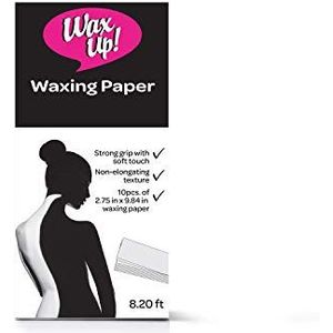 WAX UP - No-Tear Waxing Paper, 7 x 25cm (10-Pack)