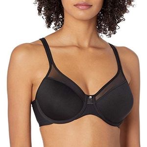 Bali Vrouwen One Smooth U Ultra Light Illusion Hals Onderdraad BH, Zwart, 75D