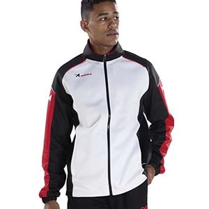Asioka - Sportjack voor volwassenen - trainingsjack heren - trainingsjack unisex - kleur wit/zwart