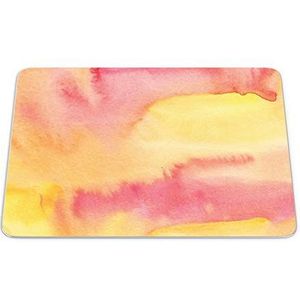 Bonamaison, Rechthoek digitaal bedrukte muismat, antislip onderkant, voor kantoor en thuis, afmetingen: 22x18 cm