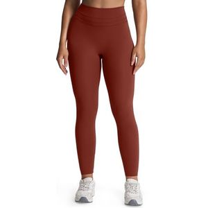 Aoxjox Naadloze legging voor dames, ondoorzichtig, Scrunch Cherry Mahonie, S