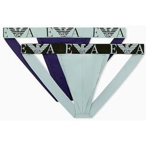 Emporio Armani String slipje voor heren, Violet, L