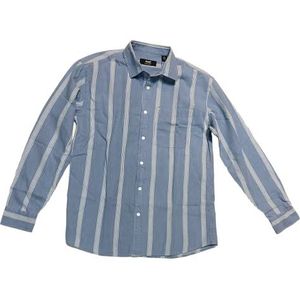 Mavi Heren Stripe Shirt hemd, blauw, S, blauw, S