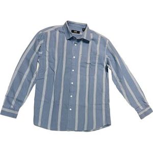 Mavi Heren gestreept shirt hemd, blauw, M, blauw, M