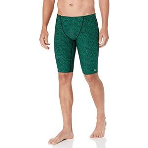 TYR Heren Durafast Elite Athletic Jammer Badpak Zwembroek, Groen Laped, 176