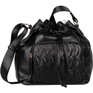 Gabor bags Hilda buideltas voor dames, zwart, zwart, Medium