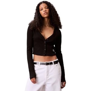 Calvin Klein - Gebreid Vest - Zwart - Slanke Pasvorm