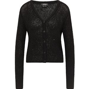 usha BLACK LABEL Dames 15320180 Sweater, zwart, XL-XXL
