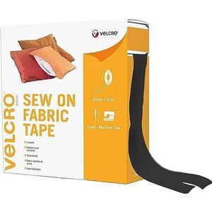 VELCRO Brand Zwarte tape - 50 mm x 10 m Roll - Naaien