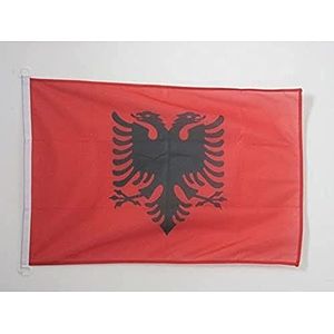 Albanië vlag 150x90cm - Albanese vlag 90 x 150 cm Buiten speciaal - Vlaggen - AZ VLAG