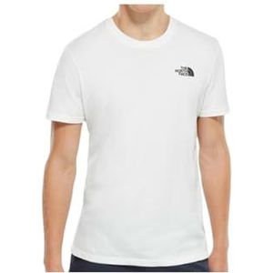 The North Face NF0A882BFN41 M Camping Graphic SS Tee T-shirt Heren TNF Wit Maat L, TNF Wit, L
