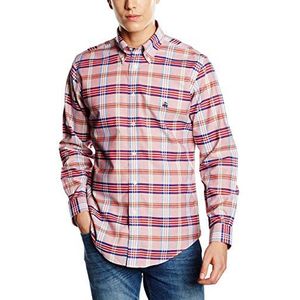 Brooks Brothers heren sportshirt Signature Tartan rood overhemden