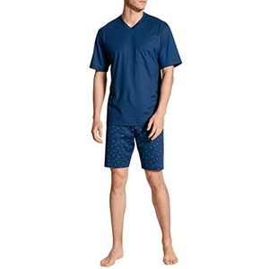 CALIDA Relax Imprint Korte pyjama-set voor heren, Pottery Blue, 58-60
