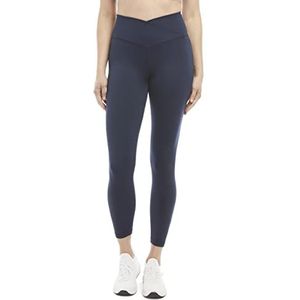 Danskin Women's Crossover Waist 7/8 Legging, Neo Navy, Medium