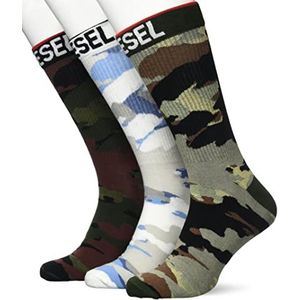 Diesel Skm-ray-threepack, sokken voor heren, meerkleurig (multicolor gezicht twee), L Tall, E6396-0WFAD, L (Tall)