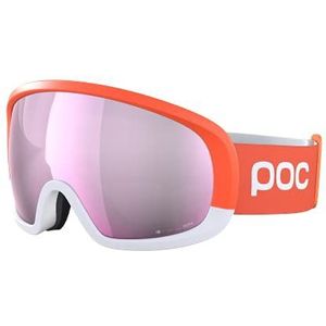 POC Fovea Mid Clarity Comp - Optimale skibril voor wedstrijden, fluorescerend oranje/Clarity Comp Low Light