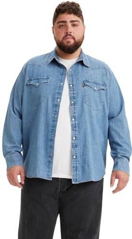 Levi's - Plus Jeans - Overhemd - Franklin Stone Wash - In Westernstijl