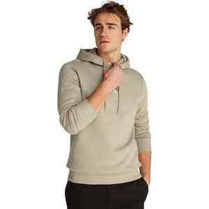 CK JEANS Heren MONOLOGO HOODIE J30J325629, Grijs (Aluminium), 3XL, Grijs (aluminium), 3XL Grotematen