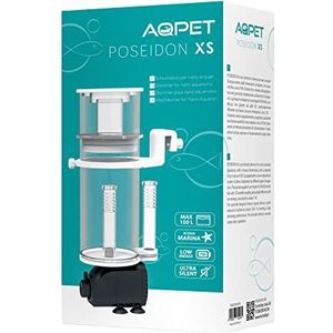 AQPET Poseidon XS Mini Aquariumschuimer om op te hangen, voor aquaria tot 100 liter, wit
