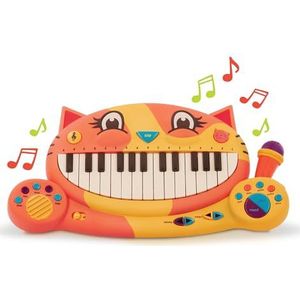 B. toys Meowsic Kattenkeyboard – speelgoed piano met microfoon en muziek – kinderpiano speelgoed vanaf 2 jaar